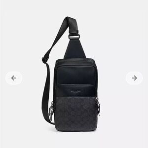 Coach Black Monogram Belt Bag